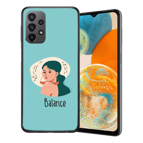 Coque pour Samsung Galaxy A23 5g Zodiac Balance | Housse Silicone, Etui antichoc, Signe du Zodiaque