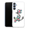 Coque Samsung Galaxy A25 5G ancre florale rose
