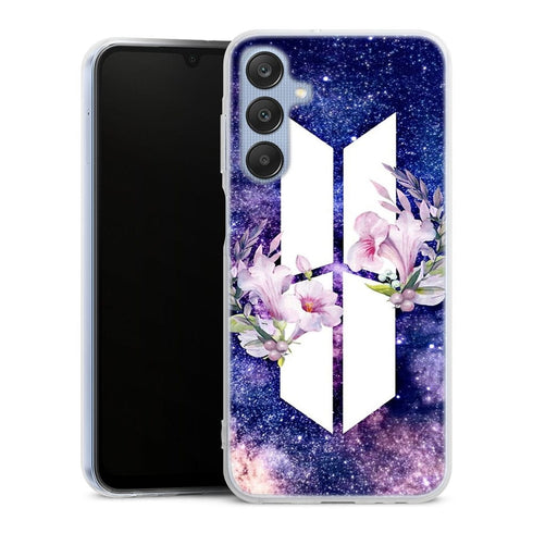 Coque Samsung Galaxy A25 5G BTS Army galaxy fleurs