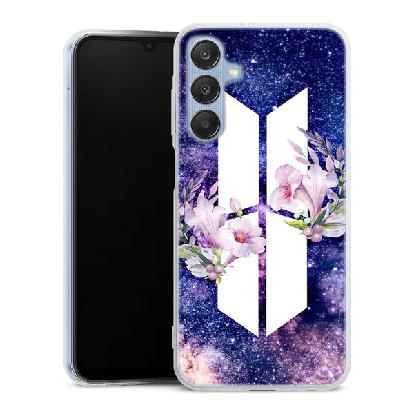 Coque Samsung Galaxy A25 5G BTS Army galaxy fleurs