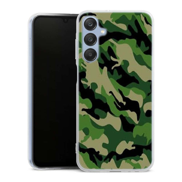 Coque de telephone Samsung A25 5g Camouflage Militaire Vert