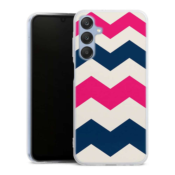 Coque pour Samsung A25 5G Zig Zag Rose