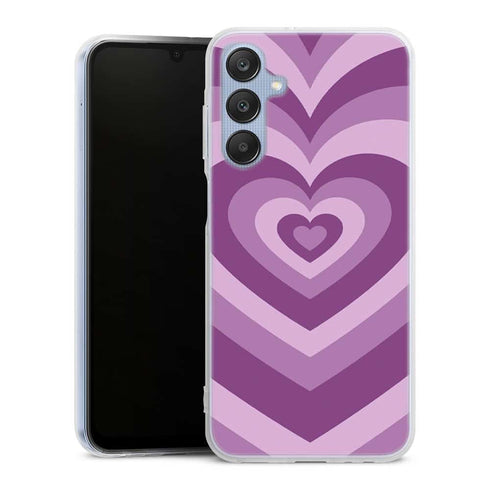 Coque Samsung Galaxy A25 Coeur Violet