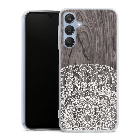 Coque pour Samsung A25 5G Floral Lacet Bois