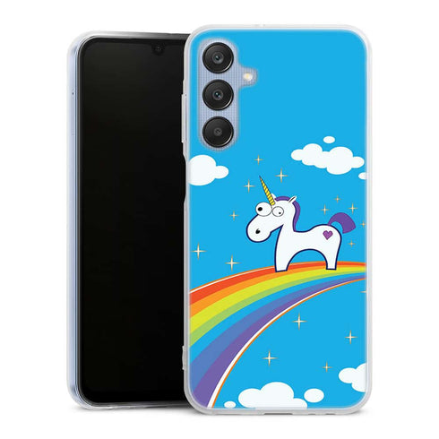 Coque pour Samsung Galaxy A25 Licorne Rainbow