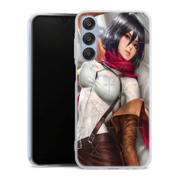 Coque Samsung Galaxy A25 Mikasa Attack on Titan filles sexy beau cul