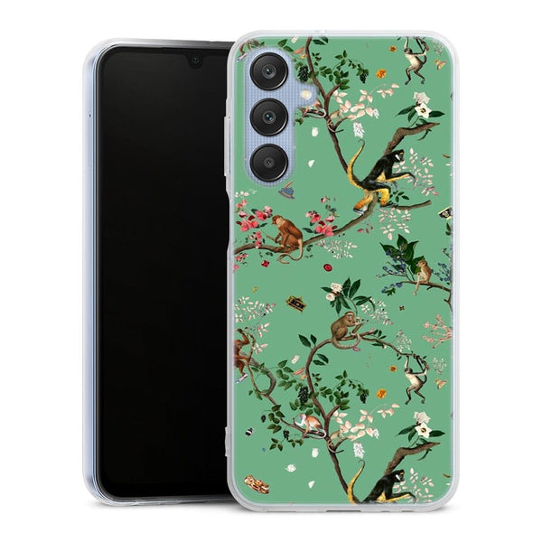 Coque Samsung Galaxy A25 5G Monde des singes vert