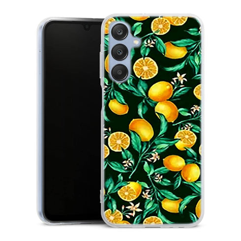 Coque Samsung Galaxy A25 5G Orange sur Fond Noir