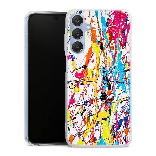 Coque pour Samsung A25 5G Splash Paint Arc en ciel