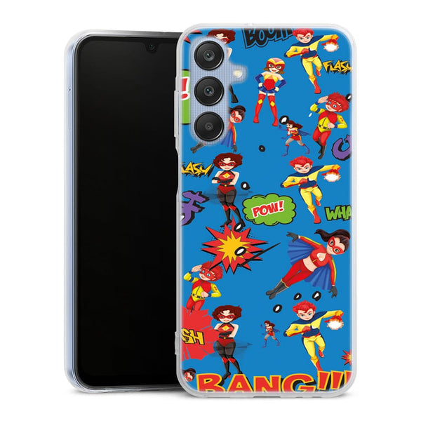 Coque Samsung Galaxy A25 Super Héros Bleu