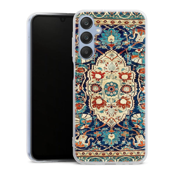 Coque Samsung Galaxy A25 5G Tapis en soie persan Heriz ou Tabriz