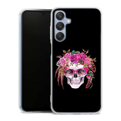 Coque Samsung A25 5G Watercolor Human Skull