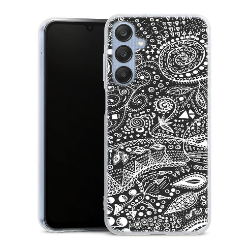 Coque pour Samsung A25 5G Aztec bw handmade