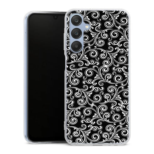 Coque Samsung A25 5G Black and white swirls
