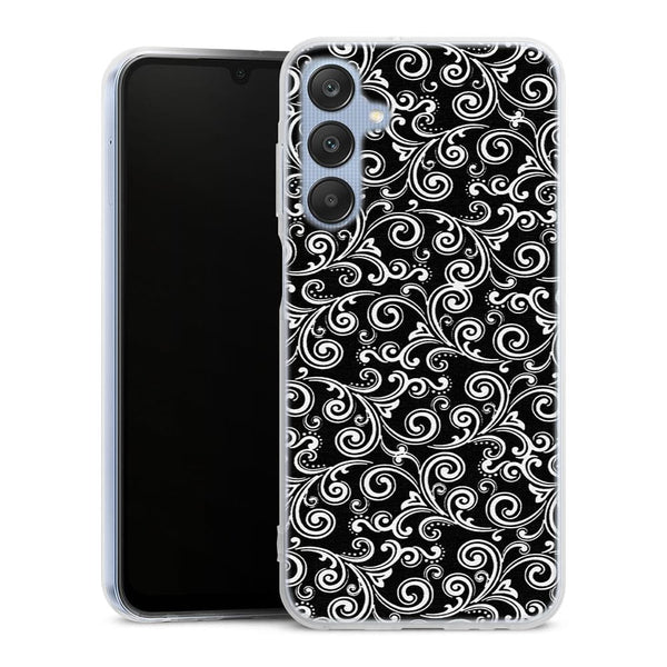 Coque Samsung A25 5G Black and white swirls