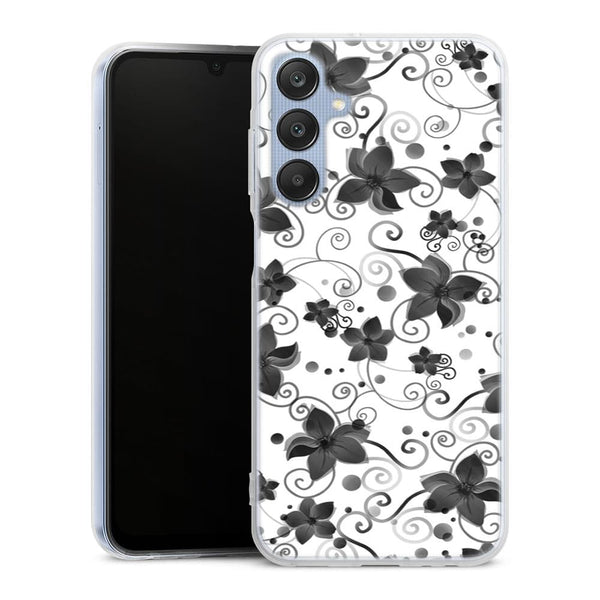 Coque Samsung Galaxy A25 5G Black Flower
