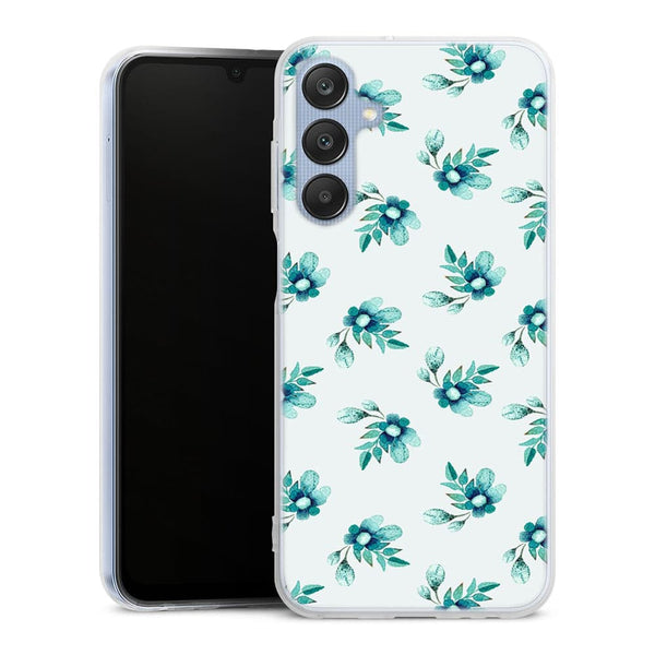Coque Samsung Galaxy A25 5G Blue Flowers