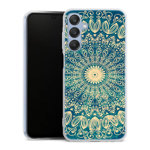 Coque pour Samsung A25 5G Blue organic boho mandala