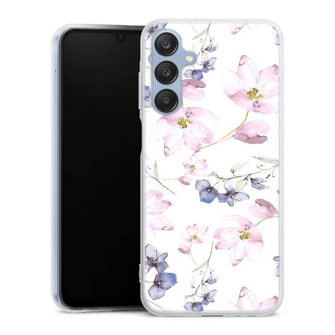 Coque Samsung Galaxy A25 5G fleurs aquarelles
