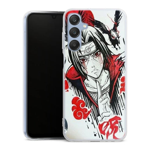 Coque Samsung Galaxy A25 itachi blood eyes raven akatsuki