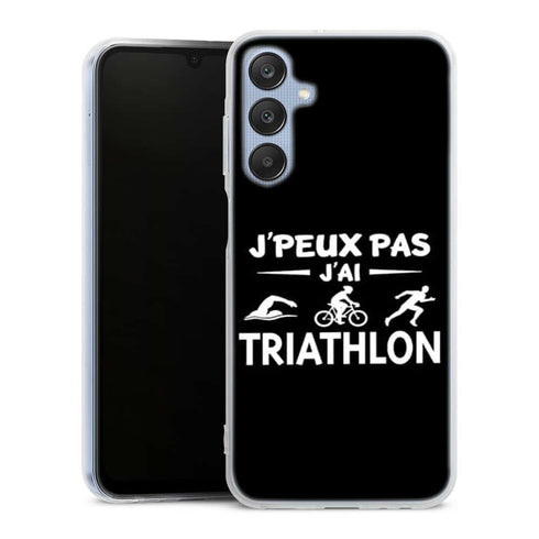 Coque Samsung Galaxy A25 5G Je peux pas j'ai Triathlon