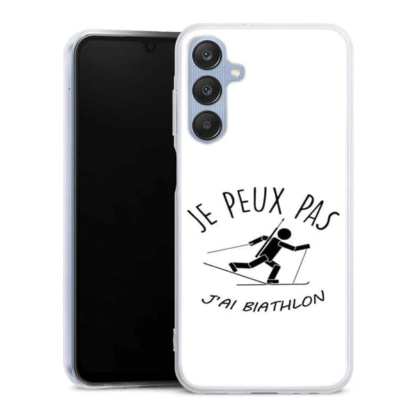 Coque Samsung Galaxy A25 5G Je peux pas j'ai Biathlon