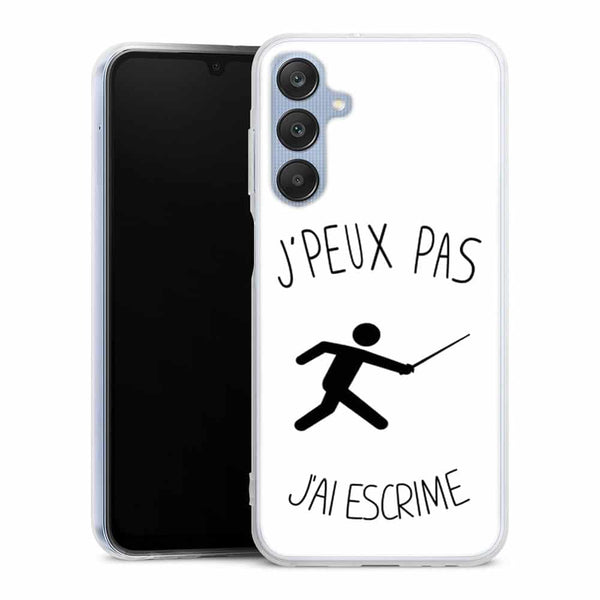 Coque Samsung Galaxy A25 5G Je peux pas j'ai Escrime