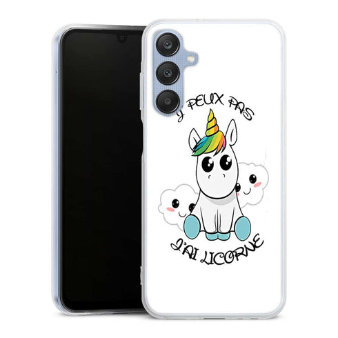 Coque Samsung A25 5g Je Peux pas j'ai Licorne