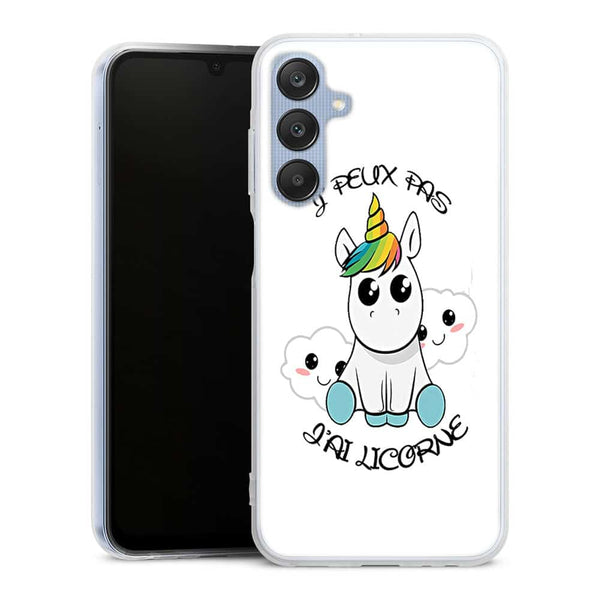 Coque Samsung A25 5g Je Peux pas j'ai Licorne
