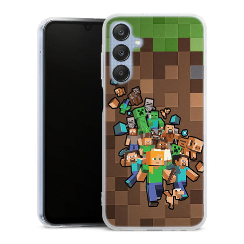 Coque Samsung Galaxy A25 5g Minecraft creeper forest