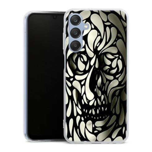 Coque A25 5G Skull White Black
