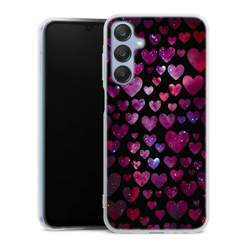 Coque Samsung Galaxy A25 Space Hearts