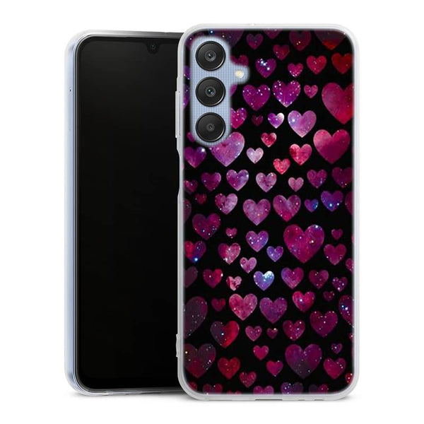 Coque Samsung Galaxy A25 Space Hearts
