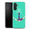 Coque Samsung Galaxy A26 5G ancre florale turquoise | Housse silicone, antichocs, protection optimale - Motif floral
