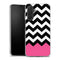 Coque pour Samsung A26 5G Chevrons Colorés Rose et Noir