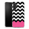 Coque pour Samsung A37 5G Chevrons Colorés Rose et Noir