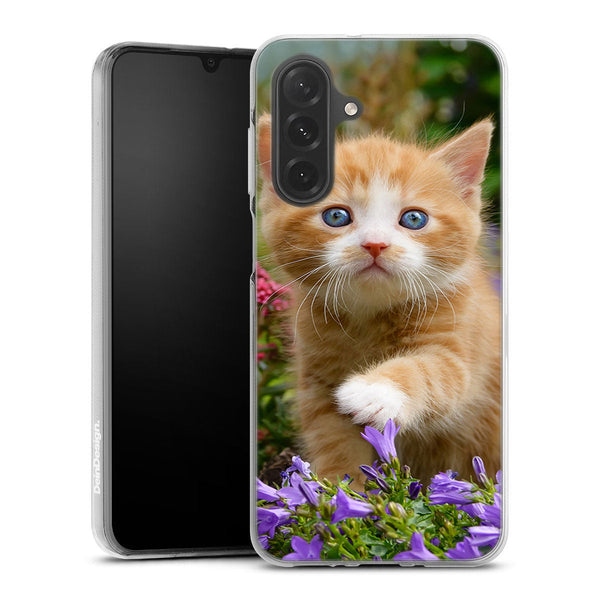 Coque Samsung Galaxy A26 5G Flowery Garden Lovely and enchanting cat