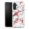Coque Samsung Galaxy A26 5G fleurs de cerisier orientales blanches et rouges | Housse silicone, antichocs, protection optimale - Motif floral Rouge