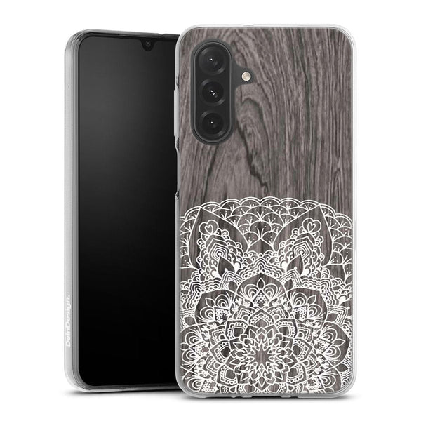 Coque pour Samsung A26 5G Floral Lacet Bois
