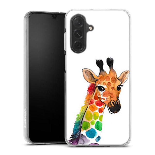 Coque Samsung Galaxy A26 5G Girafe Mulicouleurs