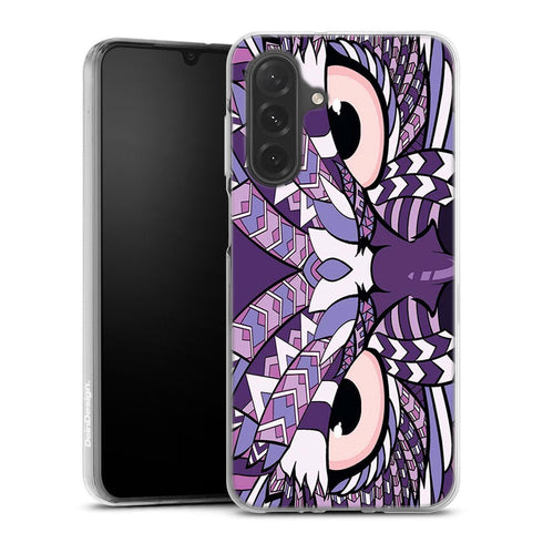 Coque Samsung Galaxy A26 5G Hibou violet Azteque