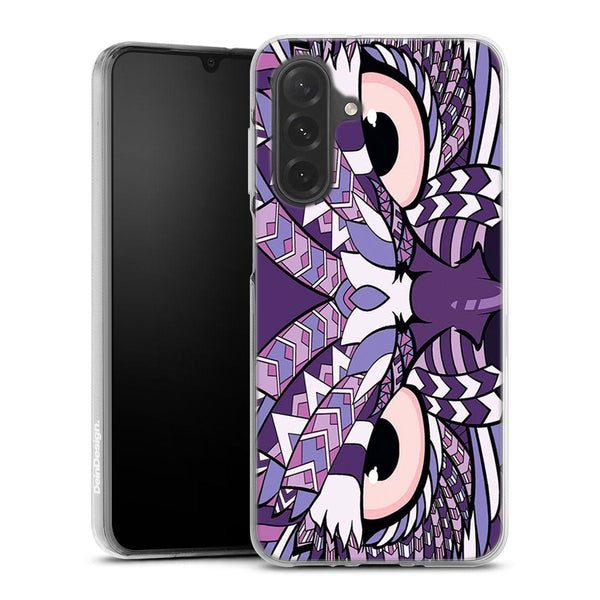 Coque Samsung Galaxy A26 5G Hibou violet Azteque