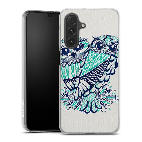 Coque Samsung Galaxy A26 5G Hiboux Turquoises