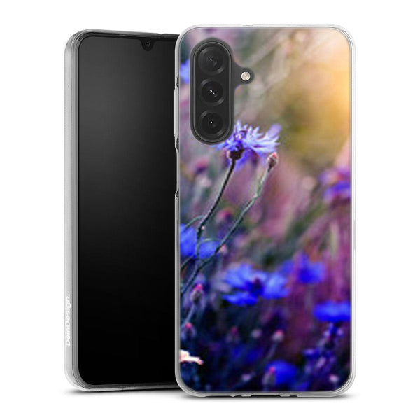 Coque Samsung Galaxy A26 5G Jardin Fleuri Violet Doré | Housse silicone, antichocs, protection optimale - Motif floral