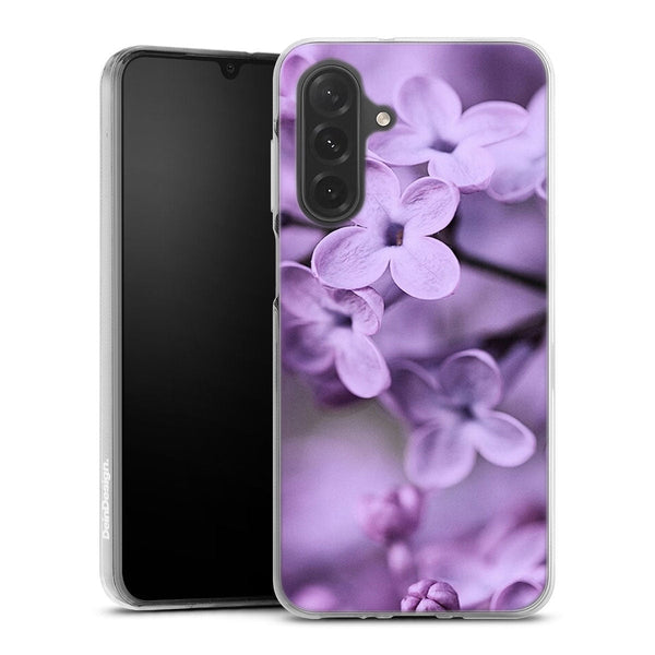Coque Samsung Galaxy A26 5G Lilas | Housse silicone, antichocs, protection optimale - Motif floral violet