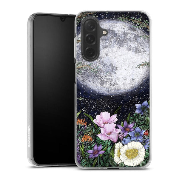 Coque Samsung Galaxy A26 5G Minuit dans le jardin | Housse silicone, antichocs, protection optimale - Motif floral