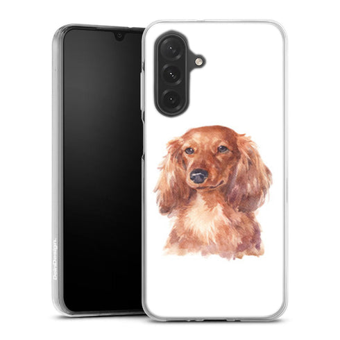 Coque Samsung Galaxy A26 5G Mon Teckel en Portrait