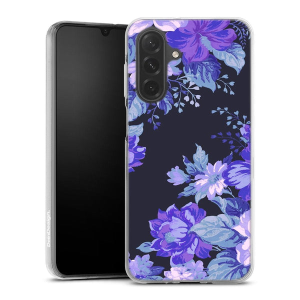 Coque Samsung Galaxy A26 5G Motif Floral de minuit | Housse silicone, antichocs, protection optimale - Motif floral