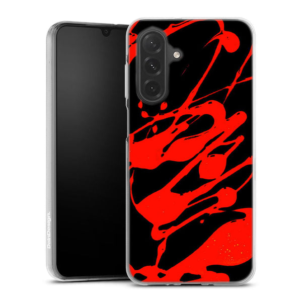Coque pour Samsung A37 5G Paint Slpash Rouge