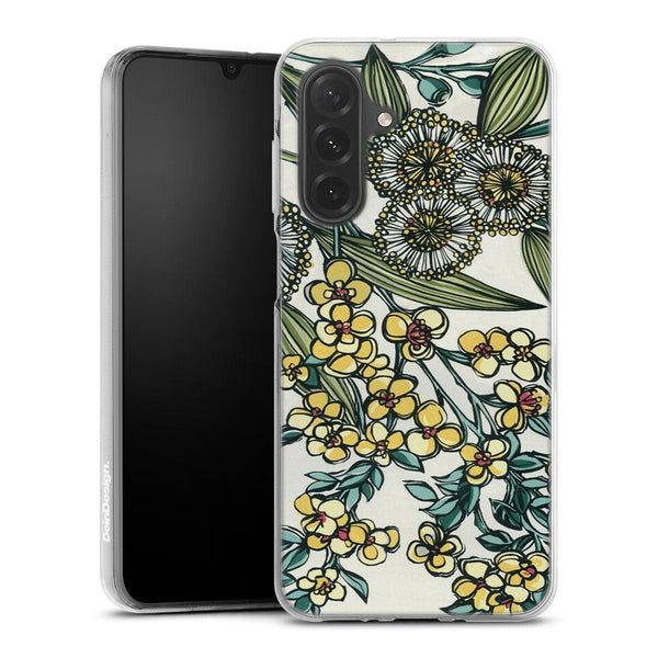 Coque Samsung Galaxy A26 5G Retro Australian Native Floral | Housse silicone, antichocs, protection optimale - Motif floral